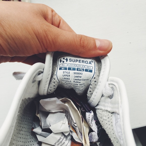 White Leather platform supergas! - Picture 5 of 5